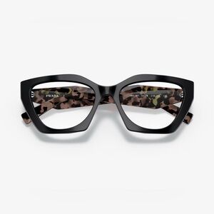 Prada Women's Glasses in Black and Brown Pattern